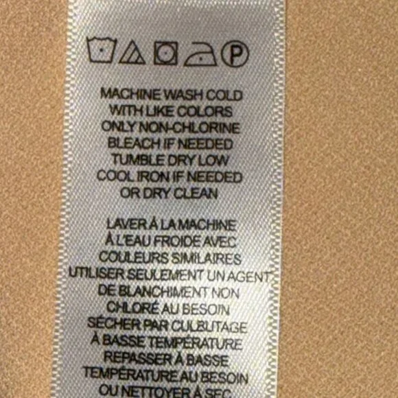 🆕Adrianna Papell Blouse 3/4 Polka Dot Sheer Sleeves Cream/Tan/Beige  Sz L - Picture 6 of 7